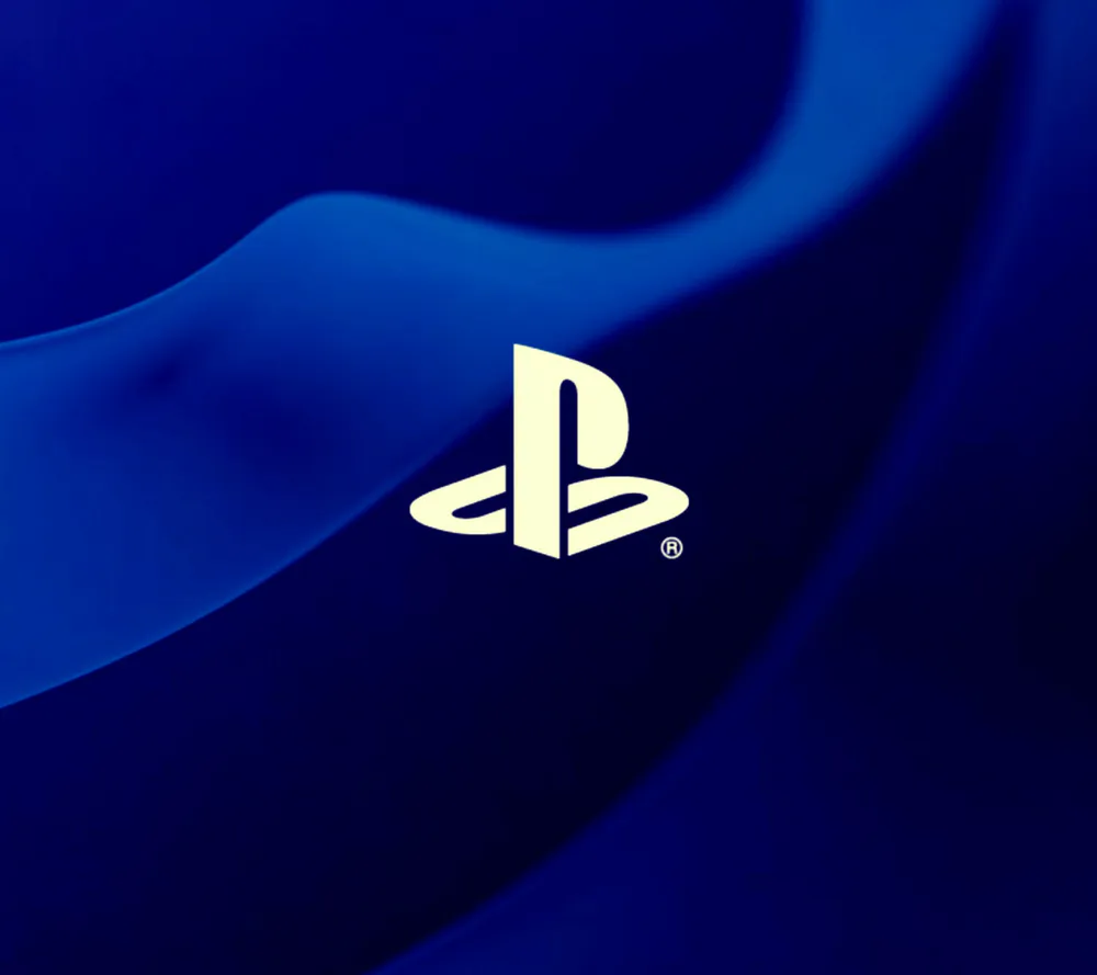 Обои Playstation Logo Blue 1440x1280