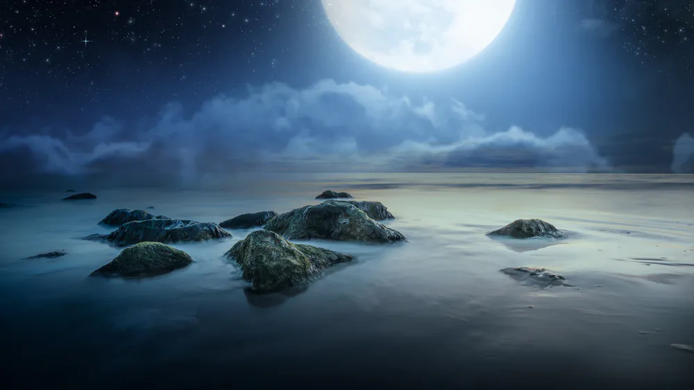 Wallpaper Moonlight night 2048x1536