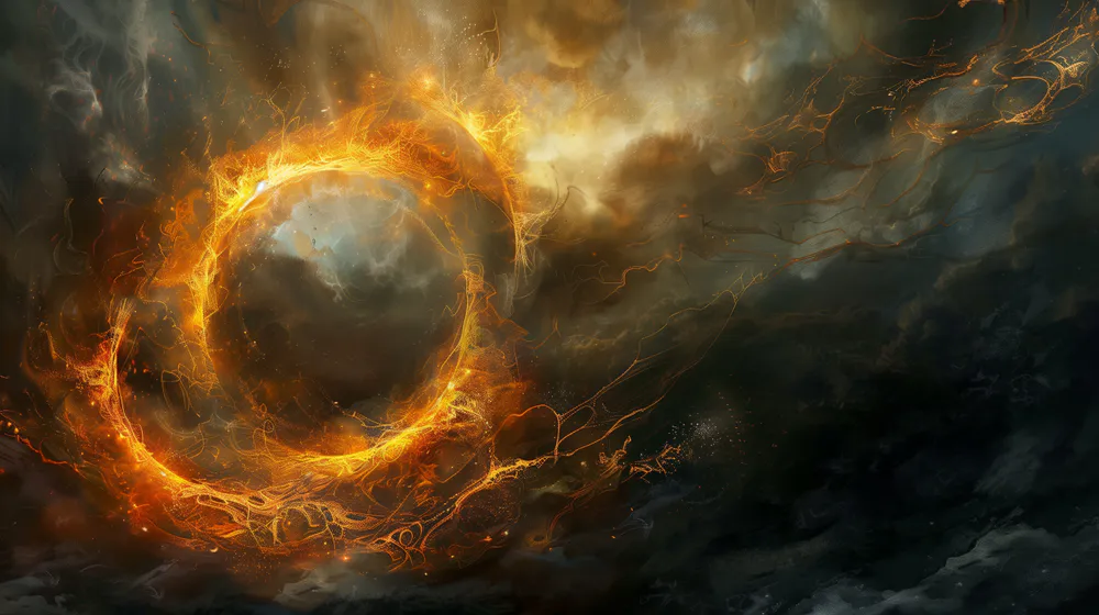 Wallpaper Fire planet 1024x1024