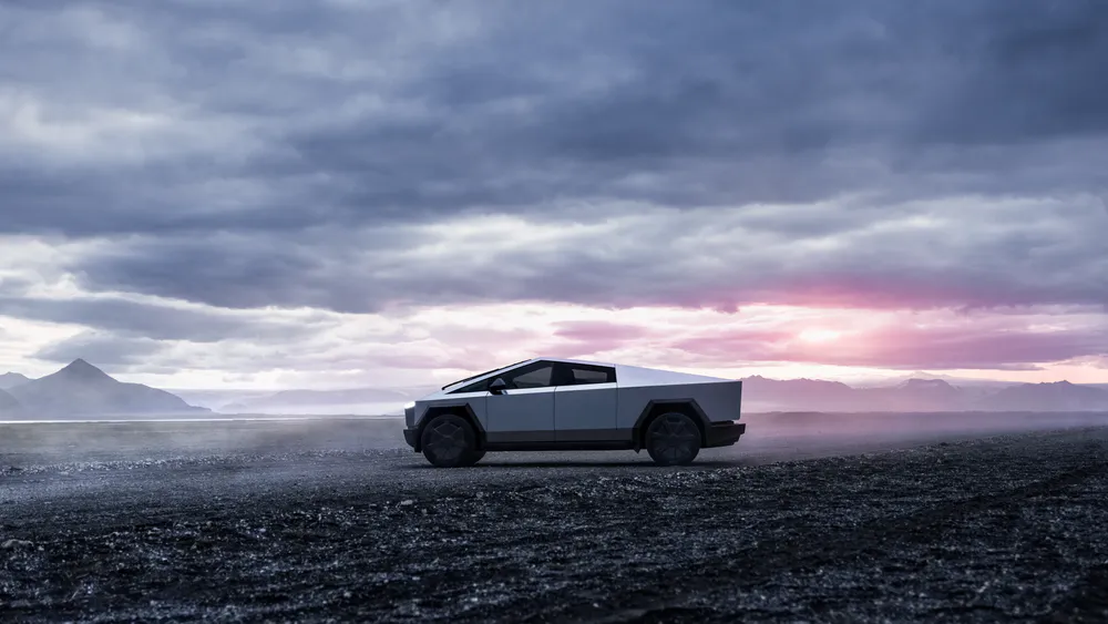 Wallpaper Tesla Cybertruck 3440x1440