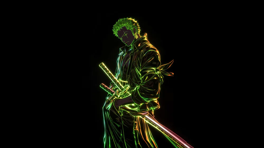 Wallpaper Roronoa Zoro 3440x1440