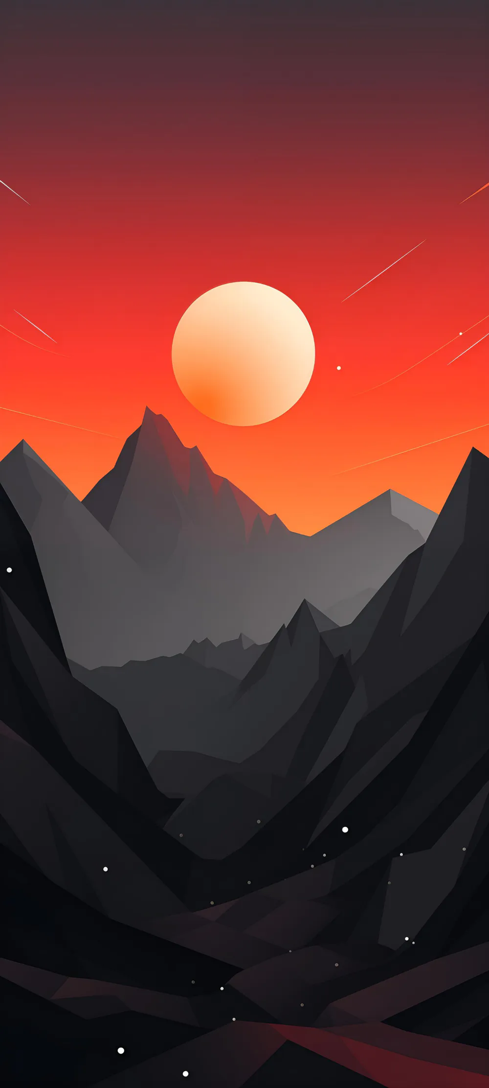 Wallpaper Sunset 1080x2160