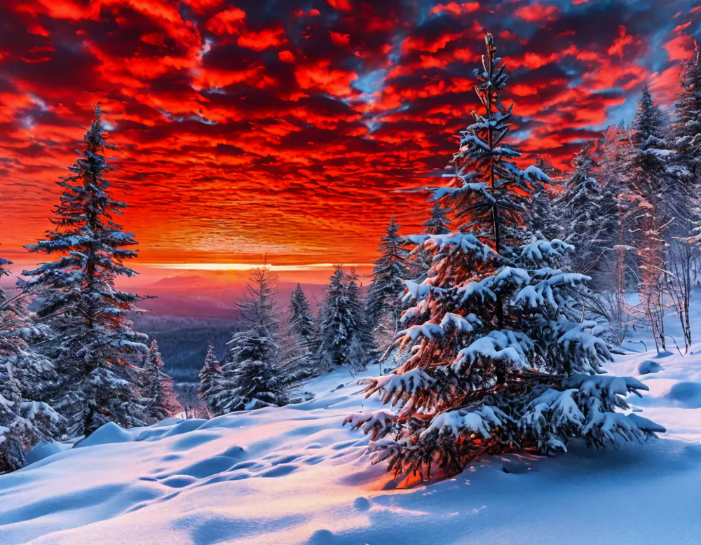 Wallpaper Winter landscape 1680x1050