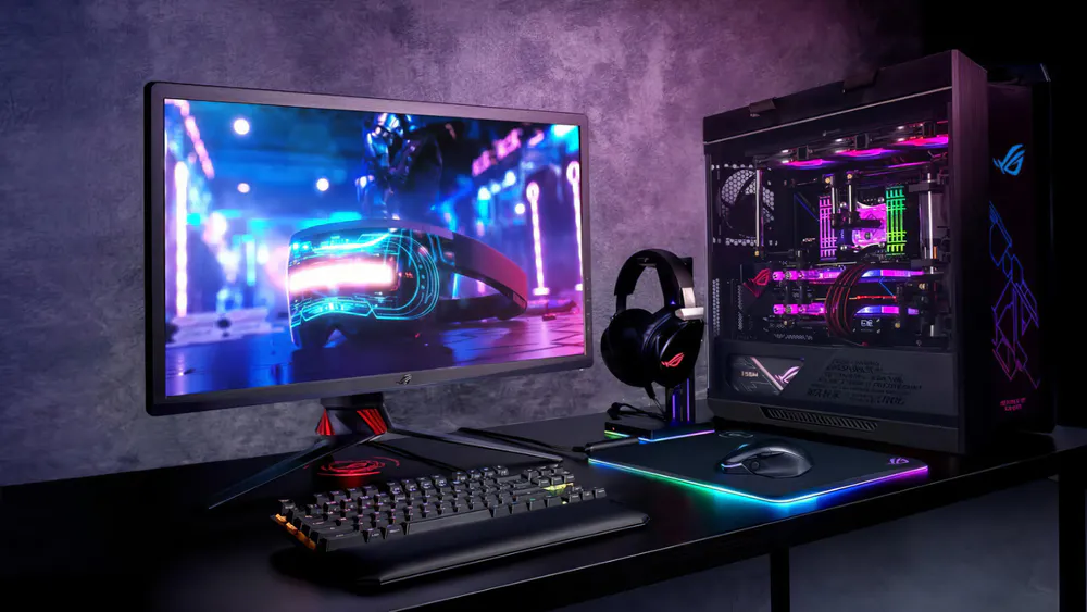 Manually crop ASUS ROG gaming setup, Gaming PC, ASUS ROG, Gaming ...