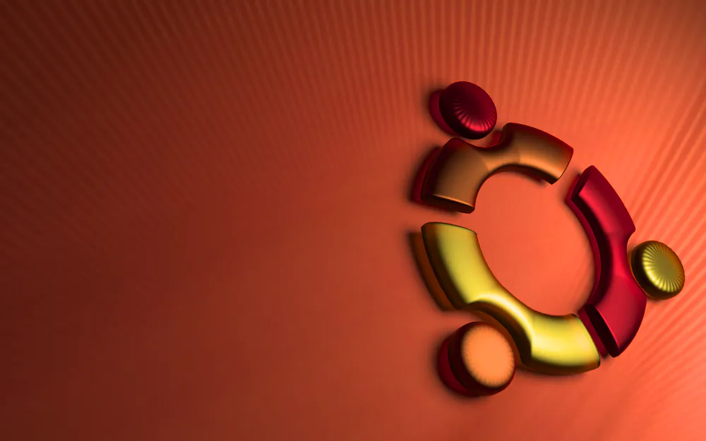 Обои Ubuntu 3D Logo Render 360x640