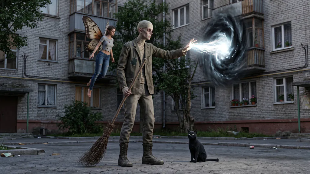 Обои на рабочий стол: Дворник первого уровня :