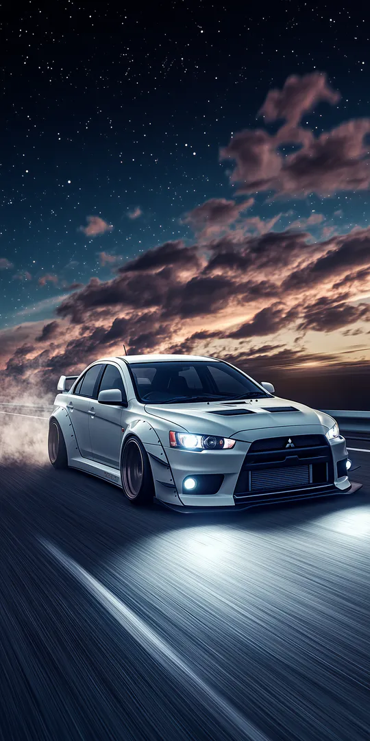 Phone wallpaper: Mitsubishi Lancer Evolution X