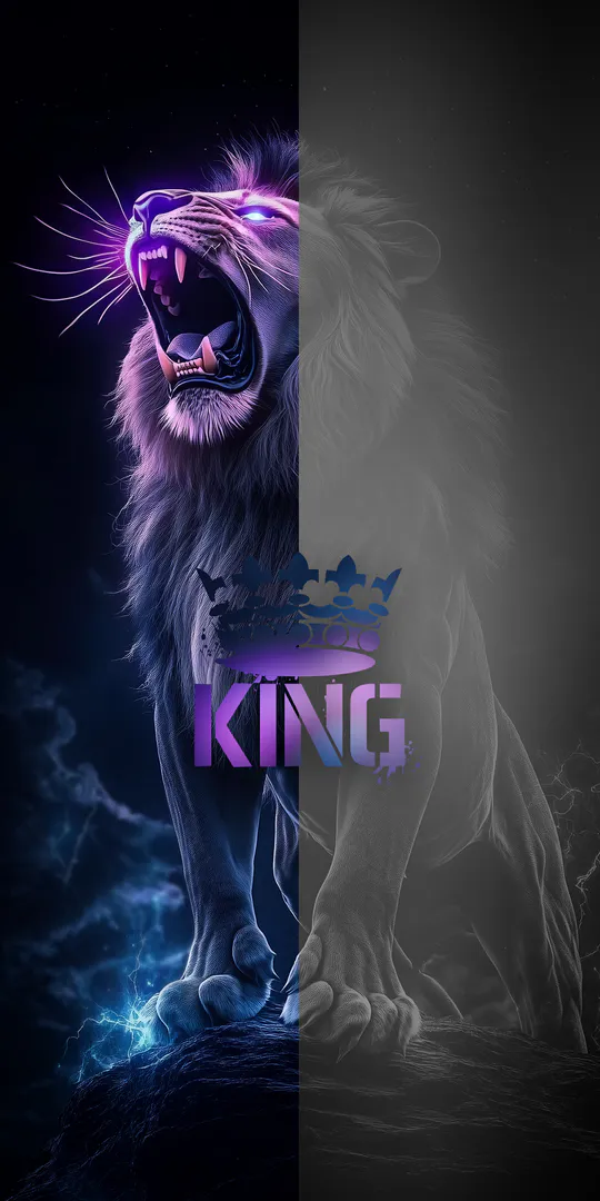Phone wallpaper: King Lion