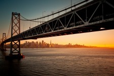 Oakland Bay San Francisco Sunset Bridge