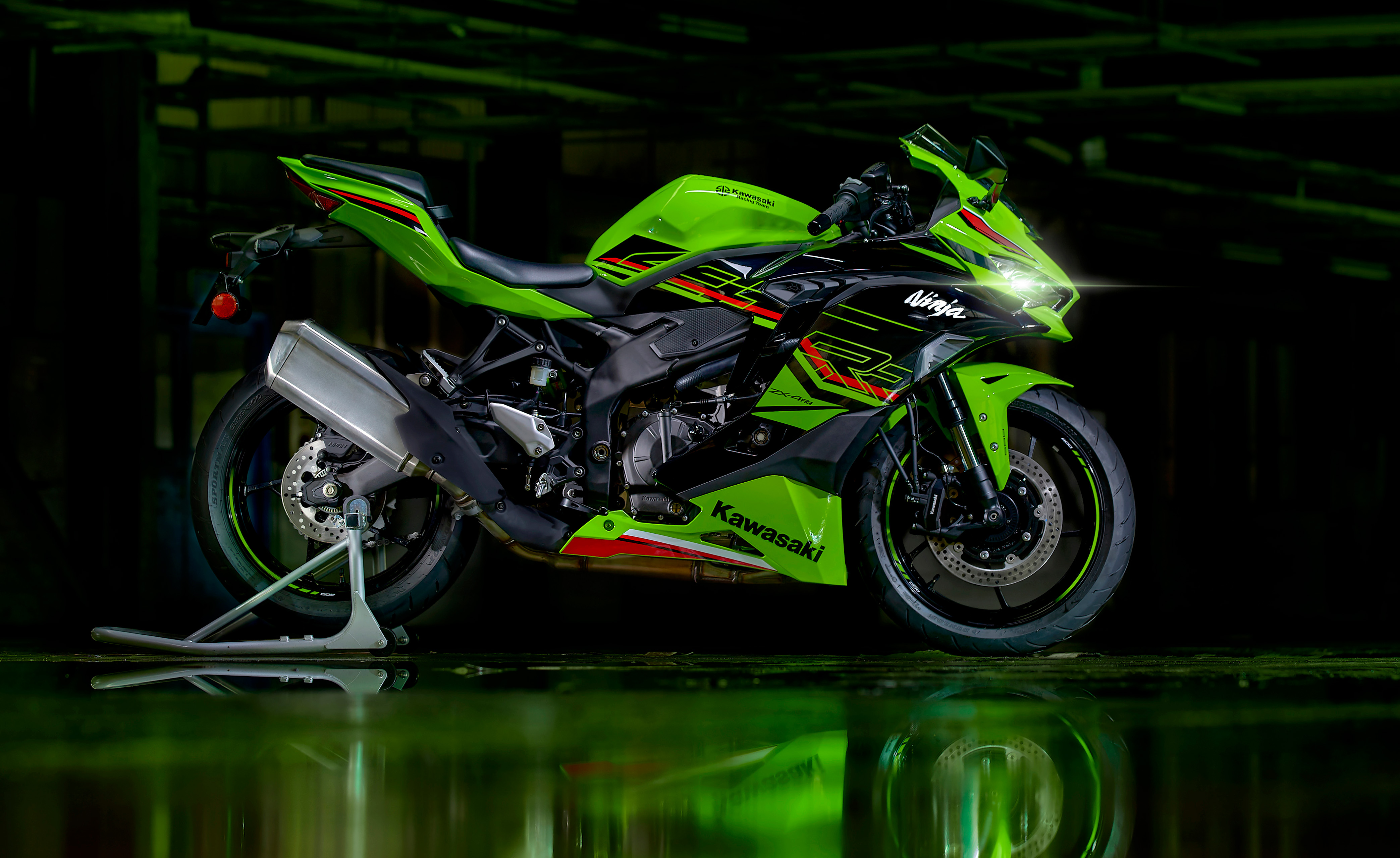 Kawasaki Ninja ZX4RR, Green (4174x2558) - Desktop & Mobile Wallpaper